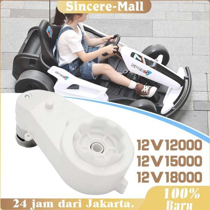 Gearbox Mobil Aki 12 Volt 550 12000/15000/18000 Rpm / Dinamo Mobil Aki Anak / Gearbox 12V Mobil Aki