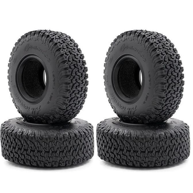 4Pcs Ban 1.9 Inch Rubber Tyre 110/45Mm 1/10 Rc Adventure