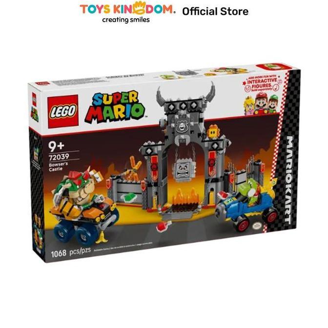 Toys Kingdom Lego Super Mario Kart Bowsers Castle Set 1068 Pcs 72039 - Mix Block Bricks Kids Toy Mai