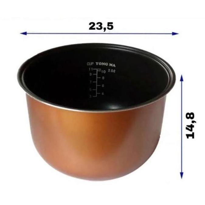 PANCI TEFLON YONGMA INNER POT MAGIC COM YONGMA 2 LITER NON WING / WING