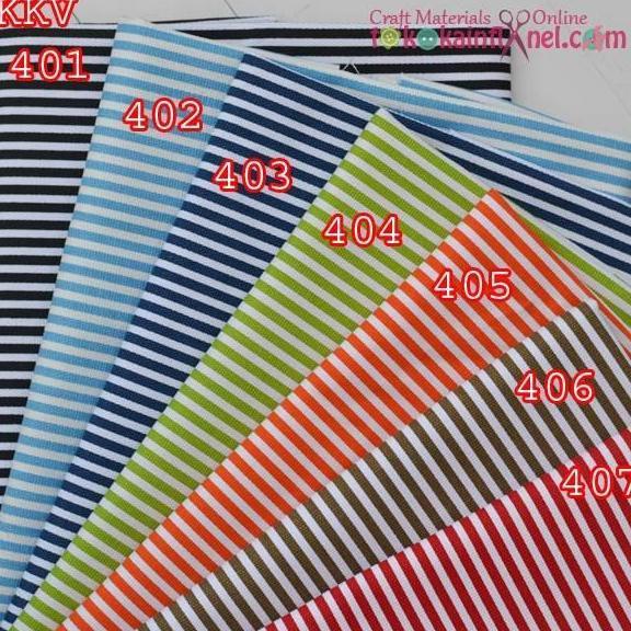 KKV4 Kain Kanvas Motif Garis Sedang Ukuran 48x145cm