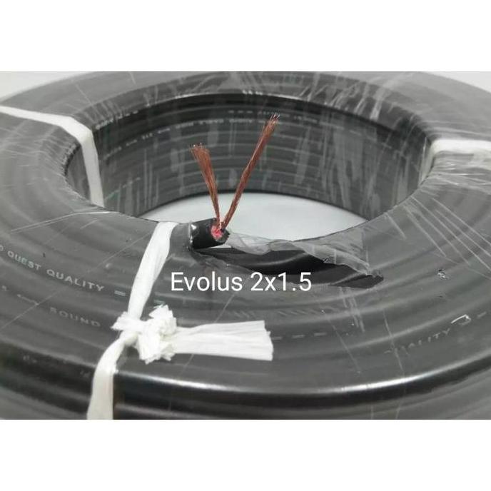 Kabel Listrik/Audio Serabut HYO Evolus 2x1.5 Hitam
