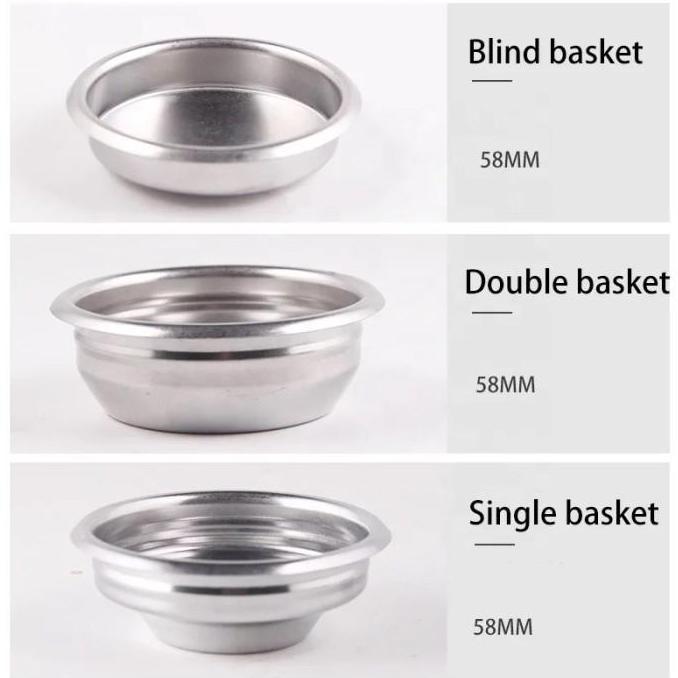 Portafilter basket single 58 mm non pressurized single basket 58 mm