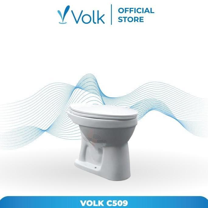 Closet Volk C509 Single Bowl Toilet / Kloset Duduk Siram ()