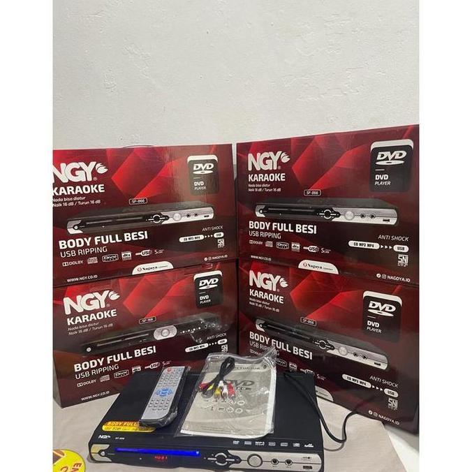 Dvd player NAGOYA body full besi USB/MP3/MP4karaoke bisa atur key full