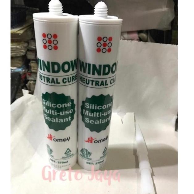( Window GRH ) Lem Kaca Silikon Sealant Silicone Netral Neutral WINDOW GRH Sealan Silicon
