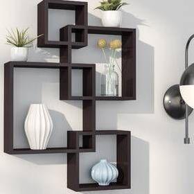 RAK DINDING AESTHETIC MINIMALIS, HIASAN DINDING KAYU RAK DINDING KOTAK GANDENG, RAK SERBA GUNA, HIAS