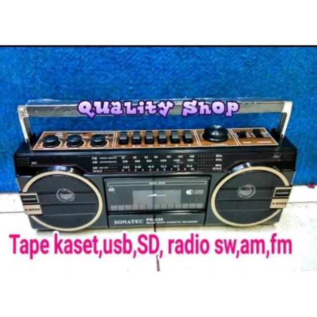 Mini Compo Jadul Sonatec PR 259 Kaset Pita Usb Sd Radio Fm/Am/Sw