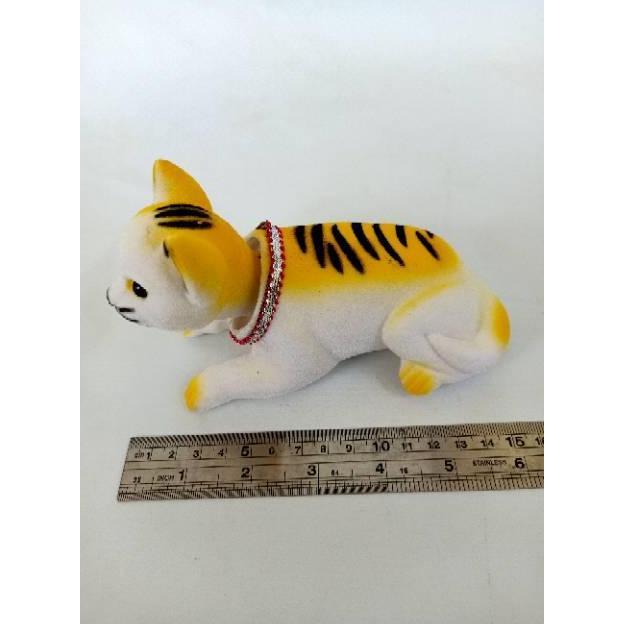 Boneka Kucing Kepala Goyang Hiasan Dashboard Mobil