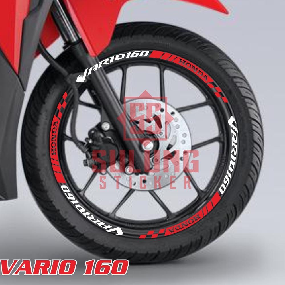 Stiker Lis Velg Motor Honda Vario 160 Cutting Sticker Variasi Pelek Keren Aksesoris Terbaru