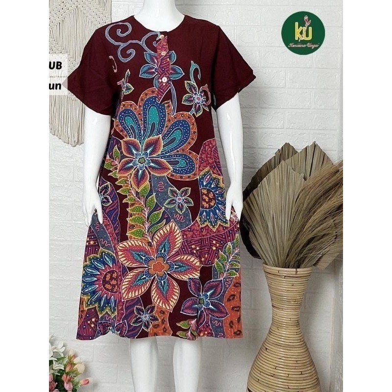 DASTER KENCANA UNGU LEBEL BIRU KUB DS 04  KANCING BUNSUI DASTER JUMBO BATIKU Grosir Celana42
