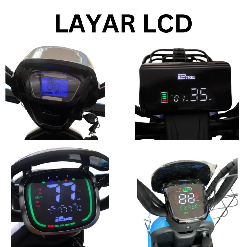 Speedometer Layar LCD Sepeda Listrik Skuter Listrik Motor Listrik Outdoor