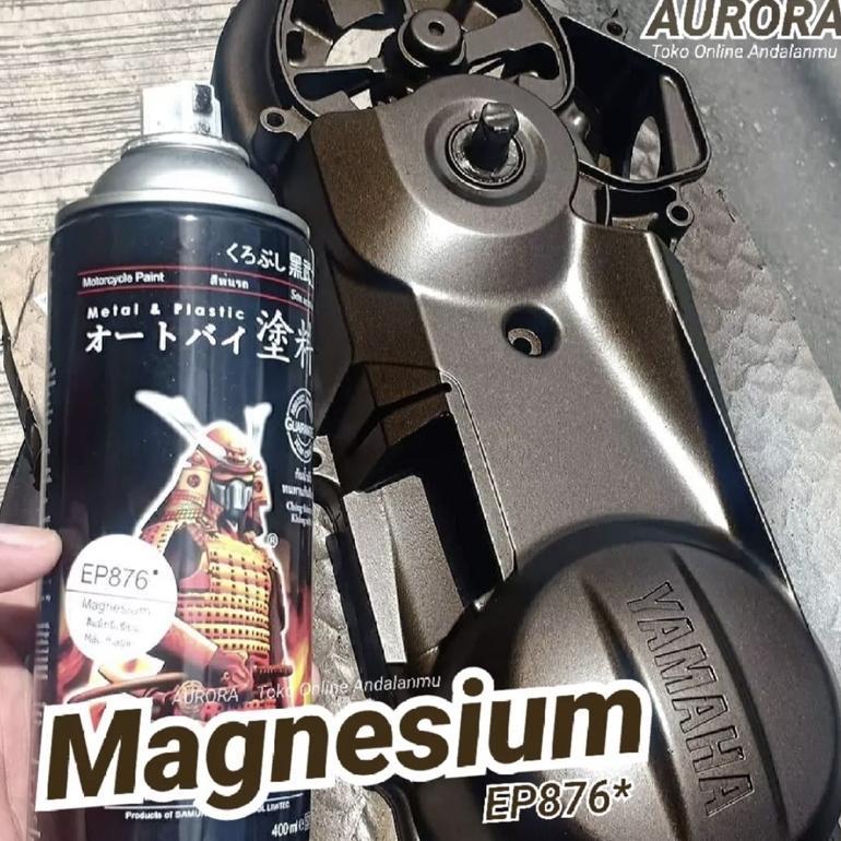 Samurai Paint Magnesium EP876 isi 400ml Cat Pilok Sepeda Motor Mobil Velg 876