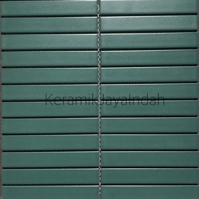 KERAMIK MOZAIK LONG POTTERY STRIPE PLAZA NARA KITCHEN BACKSPLASH