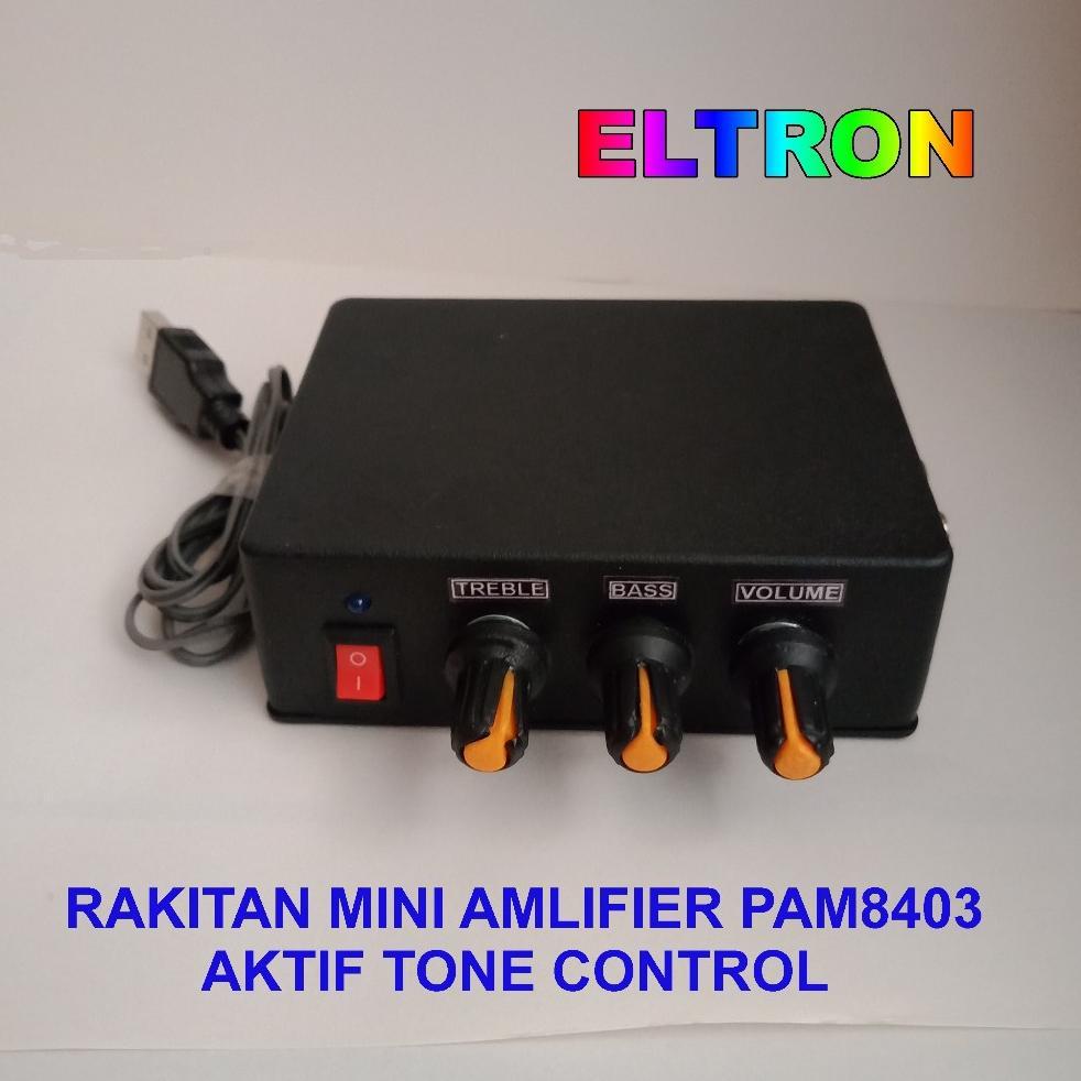Rakitan Mini Amplifier Pam8403 + Tone Control
