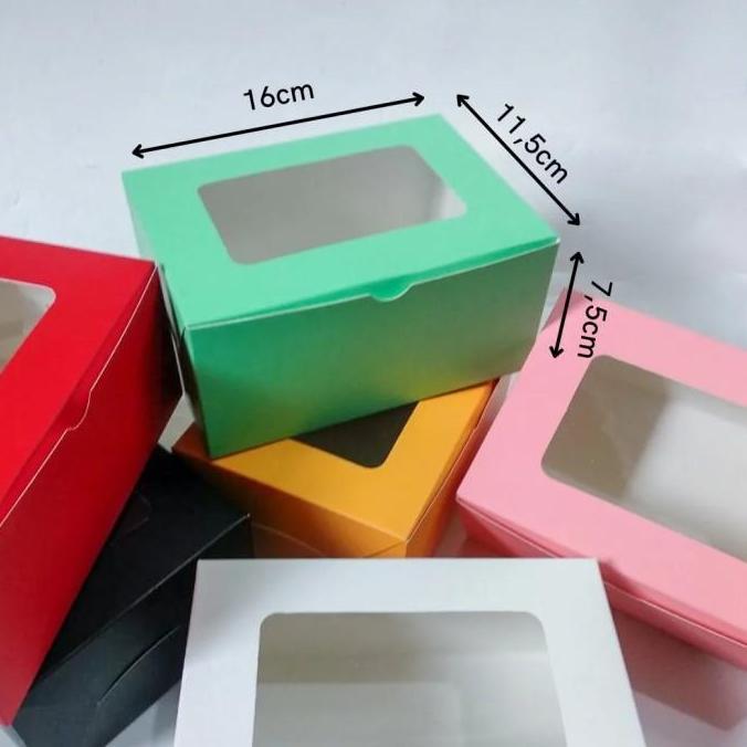 Dus Kue Snack box Kotak Brownies Bolu Cake Ogura JENDELA