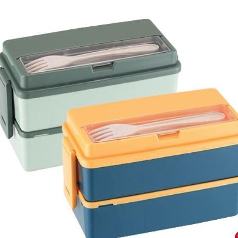 Kotak Bekal 2 Susun/ Lunch Box Set/ Kotak Makan 2Susun