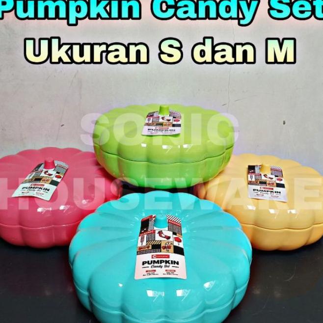Pumpkin Candy Set Box Pot Lebaran Idul Fitri Ukuran S M Tempat Toples Kotak Wadah Penyimpanan Bentuk