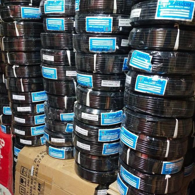 Denki- Kabel Listrik/Audio Serabut Tebal Tadacom Hyo 2 X 0.75 - 1Rol 45 Meter