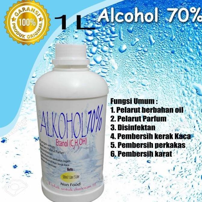 Clxs- Alkohol Ethanol Etanol 96% 1Liter Untuk Pelarut Parfum Dan Pembersih Rumah Tangga
