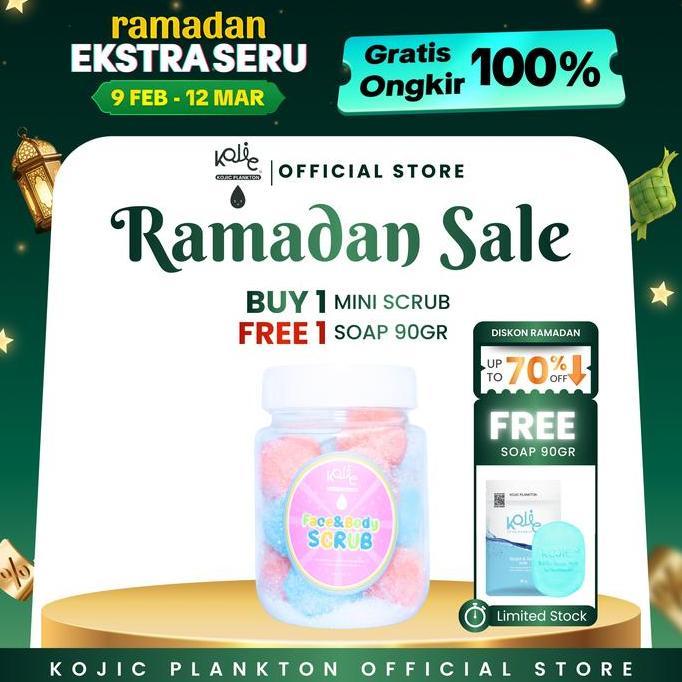 Younice- [Special Live] - [Bundling Booster] Kojic Plankton Unicorn Scrub 150Gr Mini + Bright & Glow