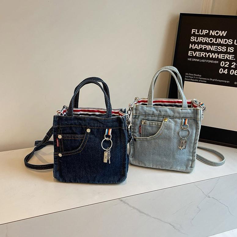 Tas Selempang Denim Wanita Tas Hp Cewek Mini Slingbag Bz 1220