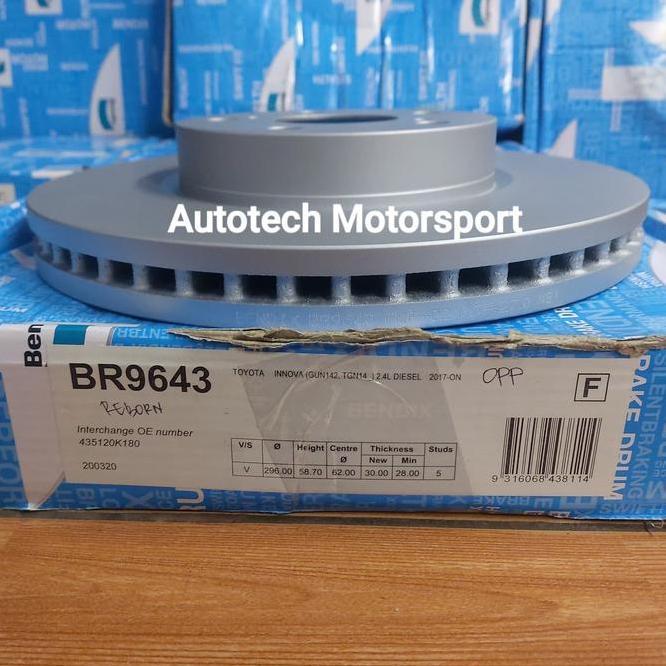 Rotor Disc Brake Piringan Rem Toyota Innova Reborn Bendix