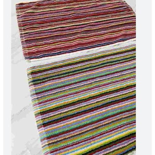 Keset Kaki Handuk Motif Cerah - Keset Handuk Salur - Keset Pelangi