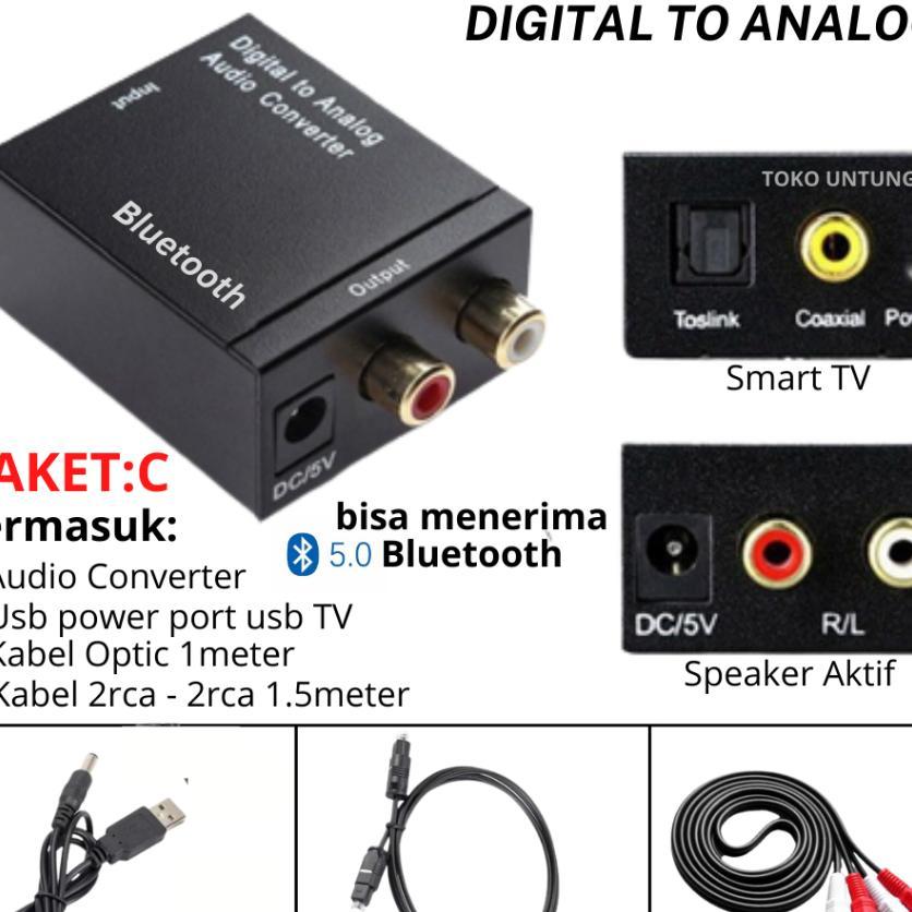 Audio Converter Digital To Analog Smart Tv Ke Speaker (With Bluetooth)