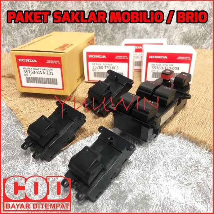 Paket Saklar Power Window Mobilio - Switch Saklar Power Window Brio