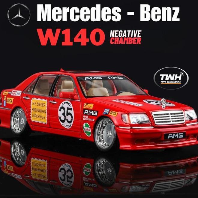 Twh Mercedes Benz W140 Amg Klasik Ifikasi Ch Wide Body Skala 124 Mobil Diecast Koleksi Hadiah