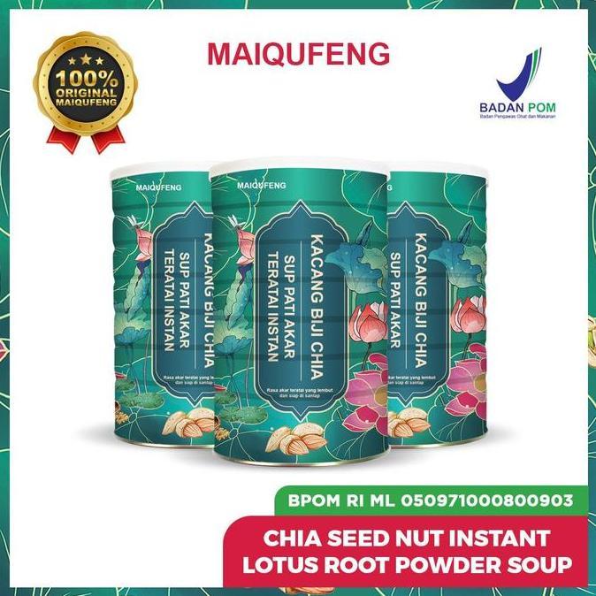 Glow- Oufen Lotus Root Powder Maiqufeng Original Bpom Ri - Chia Seed Oufen Lotus  Halal