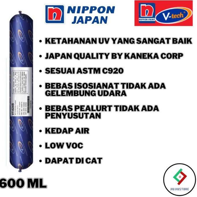 Potere- Sealant Sosis Vtech Nippon Sealant Ms Construction Vt-624 Sealant Acp Lem Marmer 600Ml
