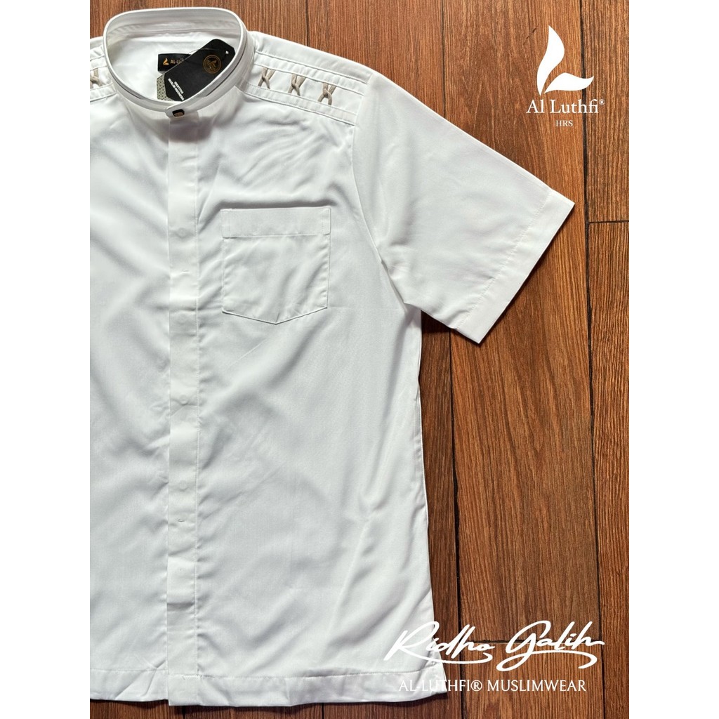 AL-LUTHFI - Baju Koko Dewasa Warna Putih