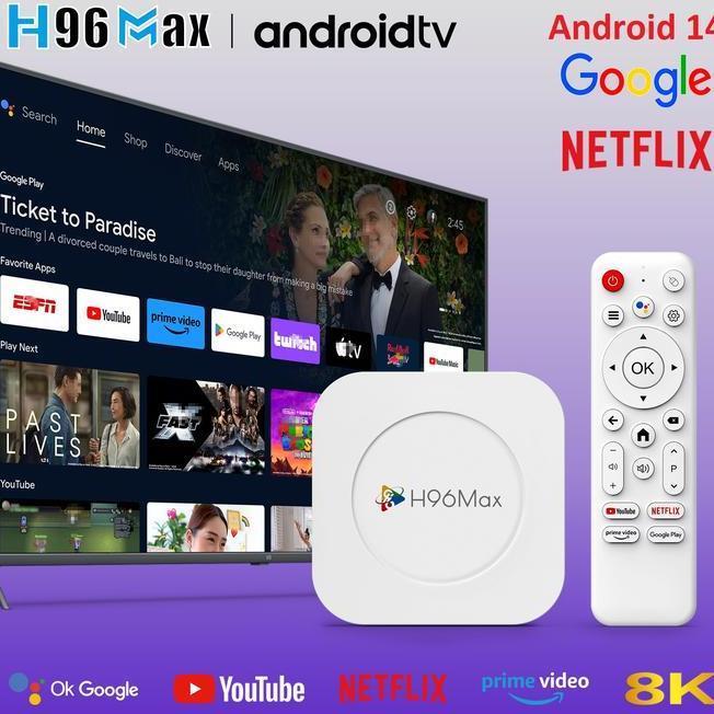 Android Tv Box H96 Max 4Gb 128Gb Include Bluetooth Miracast Resolusi 8K