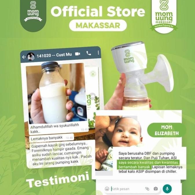 Makassar Mom Uung Pumping Elektrik / Breast Pump / Pompa Asi Listrik Momuung Terlaris