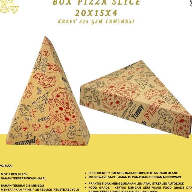 Dus Pizza Slice Box Pizza Segitiga Dus Crepes (PS1K2Z1)