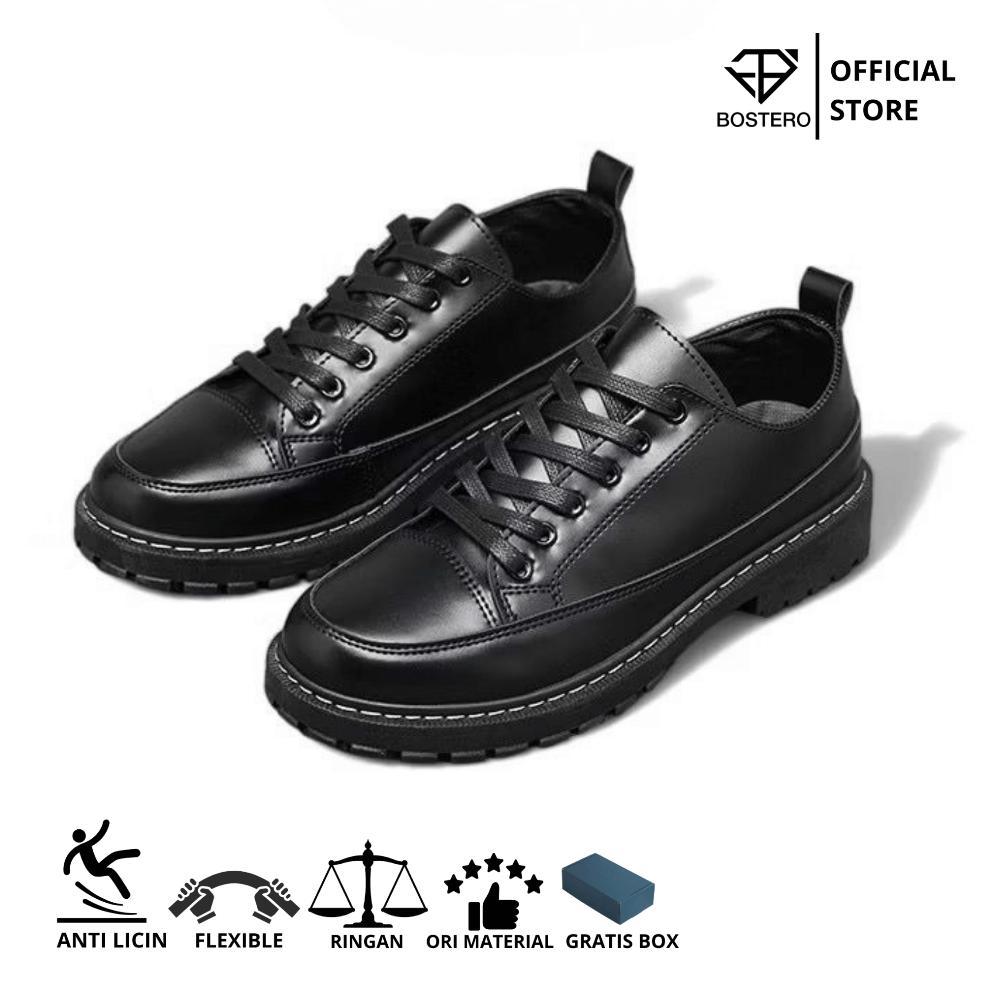 Grade Ori Bostero - Sepatu Pantofel Formal Pria Docmart Kasual Terbaru 36-45