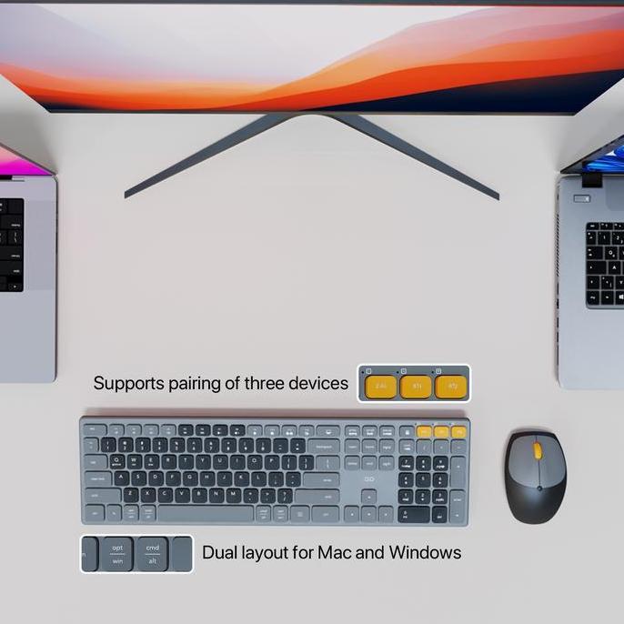 Fantech WK895 GO POP Keyboard Mouse Wireless Combo