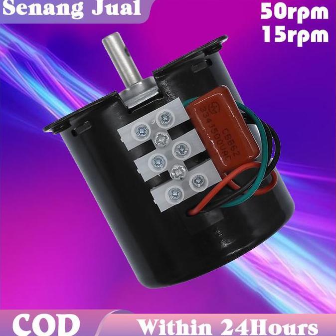 NAUMI 14w 220v Gear Motor / Synchronous Motor / Miniature Ac Low 15rpm 50rpm