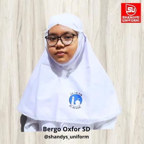 Shandys Uniform I Bergo SD Al-Azhar I Kerudung bergo sd al-azhar bahan oxfor  Jilbab Muslim Syari An