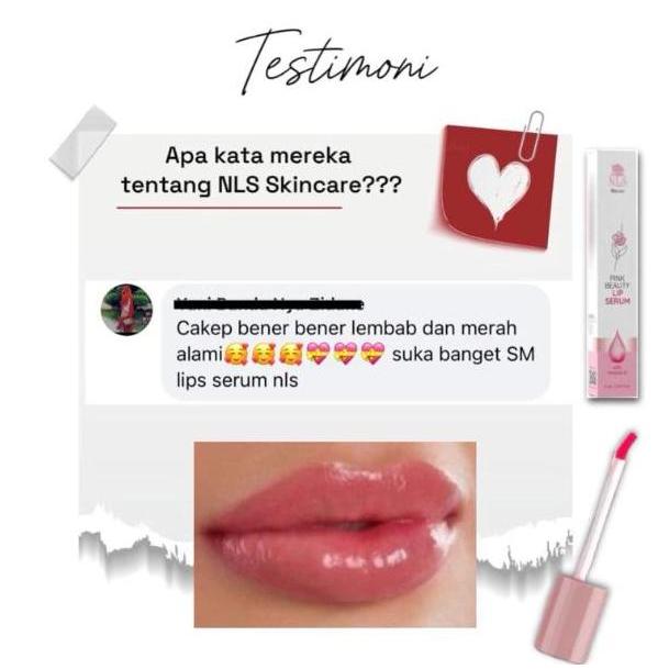 Utsukushi- Nls Lip Serum Pink Beauty Bpom Dan Original / Pink Beauty Lip Serum / Skincare Bibir / Vi