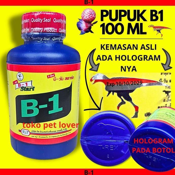 Pupuk Vitamin B1 100ml T-rex Pupuk Tanaman B1 Anti Stres Ori Thailand PAN