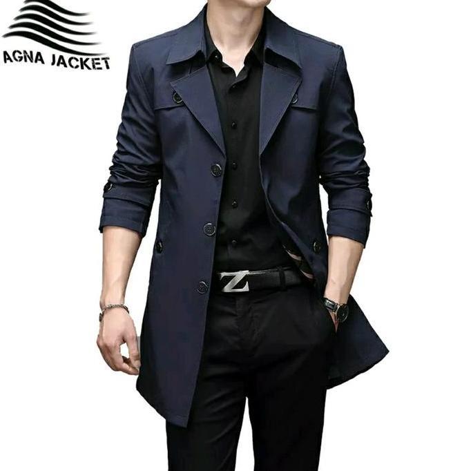 Blazer Pria Long Coat Badan Panjang ANG