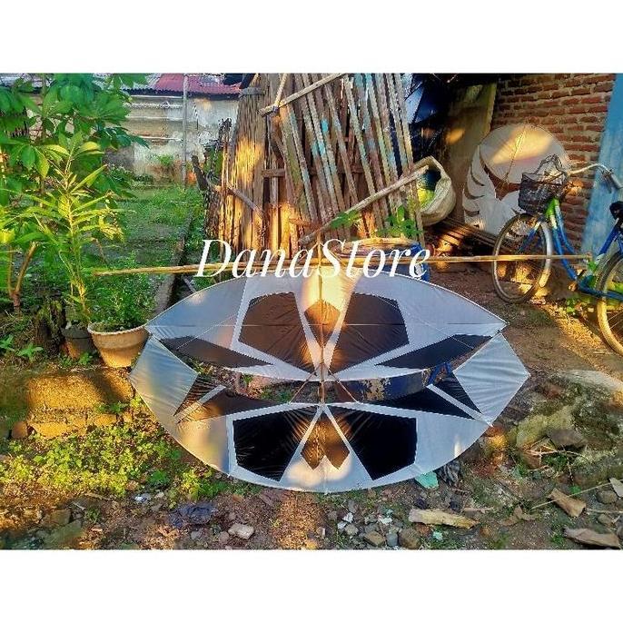 gapangan pegon ceper 1 meter bahan fiber dan bambu/layang layang gapangan pegon ceper merakit sendir