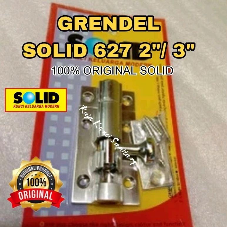 Grendel Solid 627/ 2 Inch/ 3 Inch/ 2"/ 3"/ Original Solid/ Kunci Jendela/ Slot Jendela
