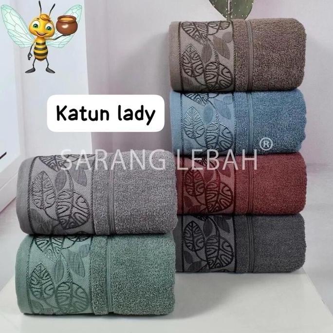 ISI 3 PCS handuk SARANG LEBAH PREMIUM  towel 70x140  GROSIR Handuk souvenir le HM