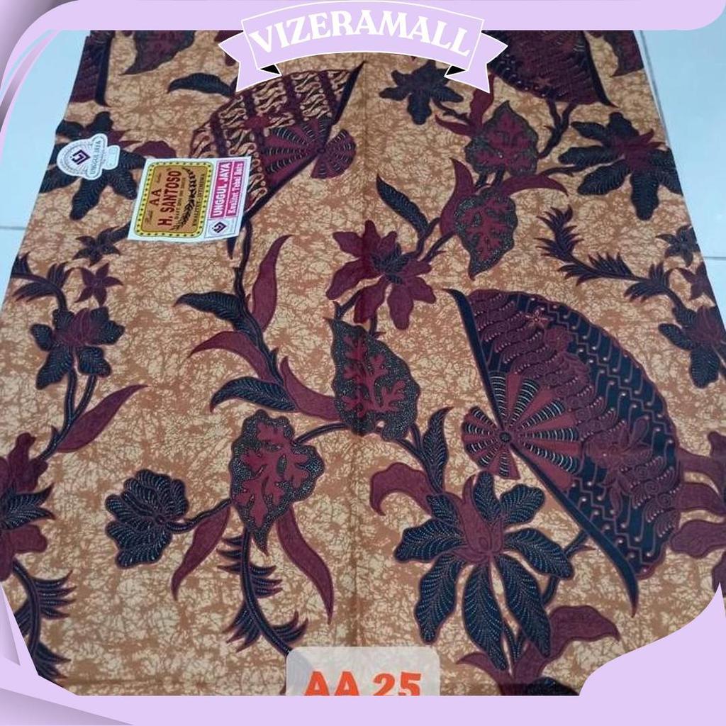 Kain Batik H Santoso AA Unggul Jaya | Batik Sogan Motif Sidomulyo Parang Kusumo Mukti GBM Terbaru
