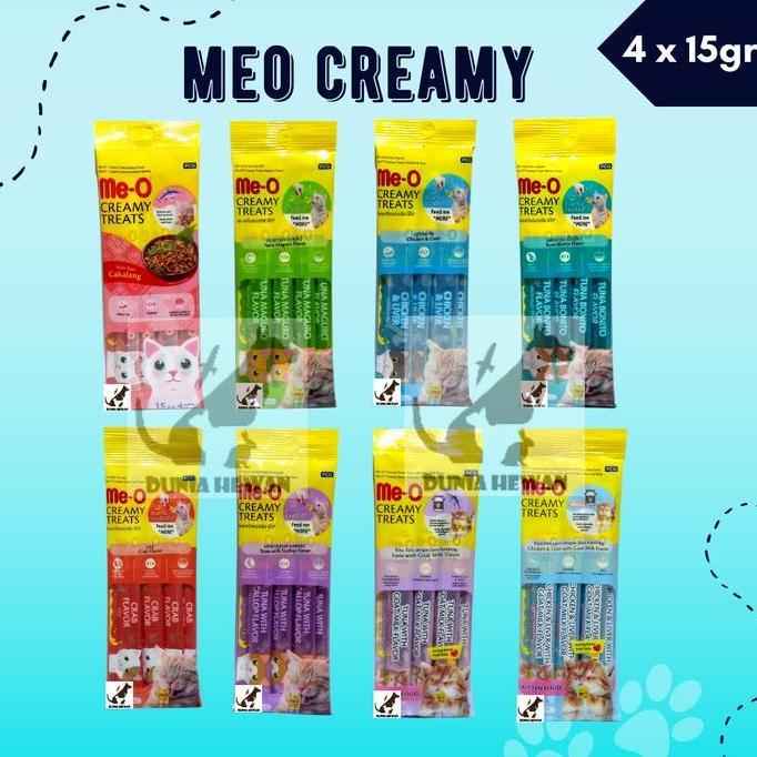 Catbull- Snack/Treat Kucing (Cat) Me-O Meo Creamy Treat Treats Per Dus
