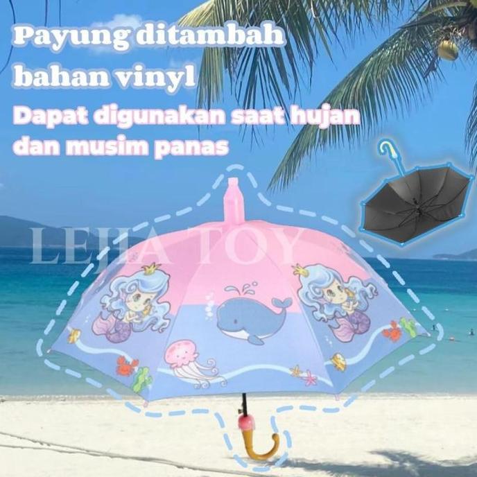 Kinder- CodPayung Anak/Payung Lncu/Payung Anak Karakter Kucing/ Payung Mainan/Payung Anak Perempuan/